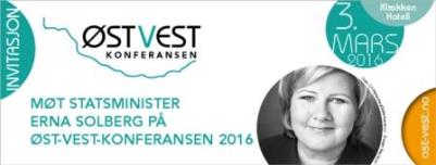 Erna Solberg - bilde - Øst-vest konferansen